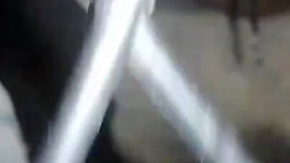 Found an Old Desi Woman Peeing Under Staircase and Punished