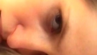 Amateur blondes pov blowjob and hardcore fun with lucky dude