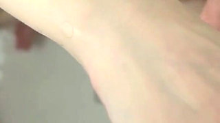 I Shave My Stepdad's Cock in the Shower and Then I Masturbate Him!