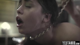Depressed big boobs Latina teen pounded