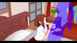 My Hero Academia Hentai - Uraraka Blowjob and Fucked - Japanese Asian Manga Anime Film Game Porn