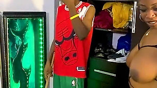 Ebony Pussy Pounding by a Giant Dick