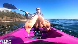 Bare Feet JOI Kayak Tease - Risky Outdoor Soles in Public Bare Feet JOI Kayak Tease - Risky Outdoor Soles in Public