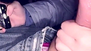 Cuckold sits at home while his wife blows her boyfriend outside the gym and sends videos.