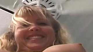Big Tit MILF Hottie Spreads Wide
