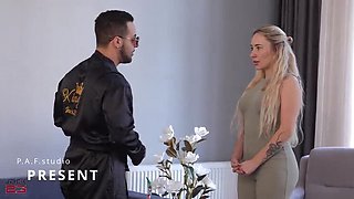Blonde Cleaning Lady Bella Mur Fucks Boss Hard in 4K Porn