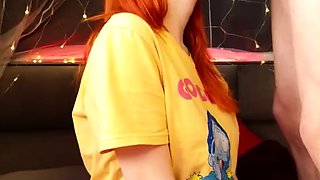 Oral Creampie, Sperm on Tits - POV (Vertical Video) ❤