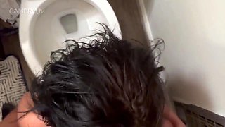 MILF slut swallows hot cumload after fabulous POV blowjob