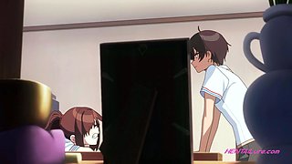 Virgin rookie gets tackled by busty FS babes (Dubbed Hentai)