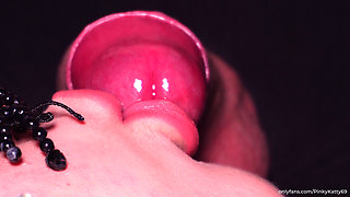 CLOSE-UP: Cum in the MILKING MOUTH FREE USE in 4k ASMR!