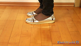 Nylon Soles Worship - Extreme Feet Tease, Dangling & Shoeplay