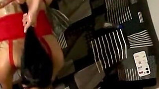 Submissive Wife Giving It on Fours with Red Thong