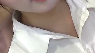 Delicate Fair Skinned Beauty in a Graceful Uniform, Her Slender Body Takes a Rich Creampie Finish Angle1