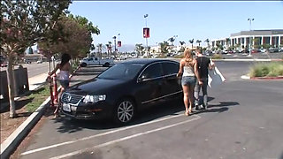 Hot Dick Hunting Girls Share a Cock and His Load