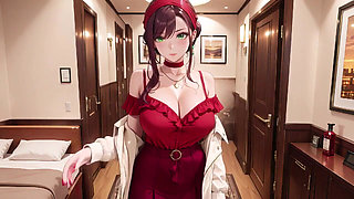From Office to Hotel Bed, She Fixes Her Shirt While Locking Eyes with You