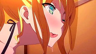 He touches the student council president's sister's anus and thrusts it in, cumming inside her.