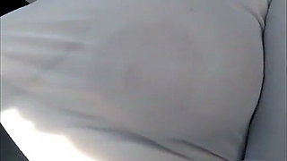 Teasing Drivers 6 - Flashing Big Boobs in Travel