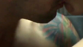 Hot blonde teen gets facial in boxing ring