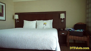 Pornstar Dani Daniels fucked rough in cheap hotel like a slut