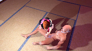 Busty Redhead Rangiku Fucked and Creampied by Old Sensei