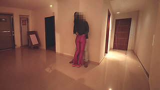 Hotwife Fucked at Building Party - Cum in Mouth