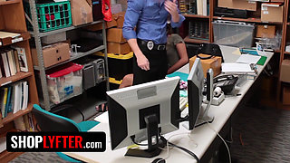 Shoplyfter - Shy Girl Shane Blair Gets Her Pussy Covered in Cum to Avoid Troubles with the Law