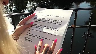 Public kinky blonde babe cocksucking