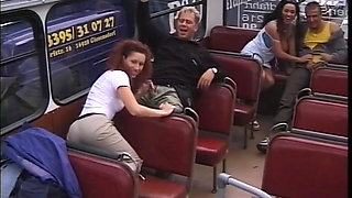Two Amazing MILF Get Fucked Hard by Their Boyfriend on Top of the Bus