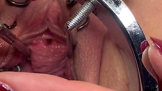 Sklavin S Fucks Her Piss Hole and Cervix at the Same Time