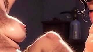 Nurse Sucking Old Granny Feet in Bondage - Nursing Home Fetish