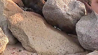 Nymph of the Sea Masturbates on Beach