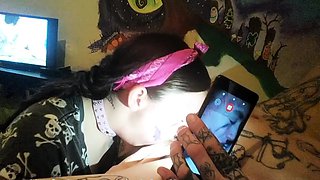 SMALL TIT BRUNETTE TATTOOED TEEN GIRLFRIEND CAUGHT IN SHOWER