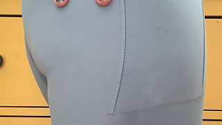 Sweaty Pussy in Lycra Spandex