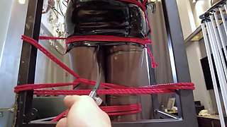 Mz32 - Bound Within a Metal Device, Reaching a Vibrating Climax.