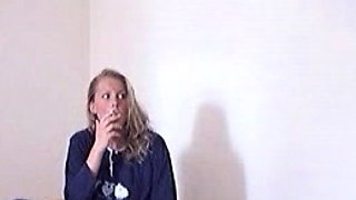 Nu west Spanking - maja caned for smoking