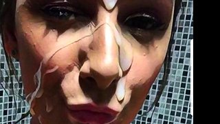 Carly parker facial cumshot pov