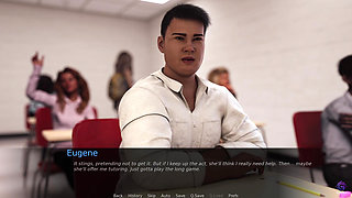 Sexy Married Teacher Having Threesome with Two Lucky Students - the Office