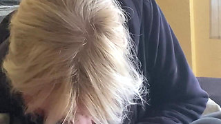 Spanish MILF Hot Wife Sucks and Sucks and Sucks Cock with Final Explosion