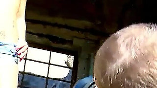Skinny teen Susi Gala is fucked by two big cocks while shooting