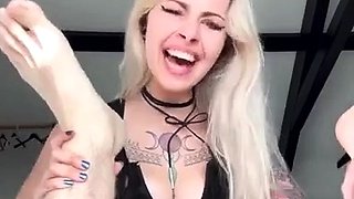Amateur blonde wife sucking dick POV style vid1