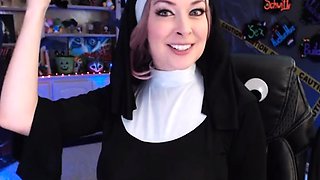 Amateur striptease and Solo masturbation