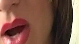 Brunette Babe Deepthroats Throbbing Cock in Gloryhole Bathroom Frenzy