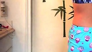 Filipina college gf Zoie spied in the bathroom.