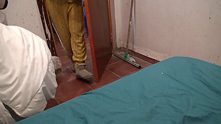 Horny Stepmother Enters Her Stepsons Bedroom to Play with His Morning Wood