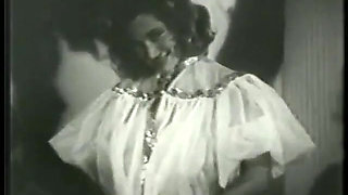 Sexy Vintage Babe with Giant Boobs on Stage Shaking Her Ass
