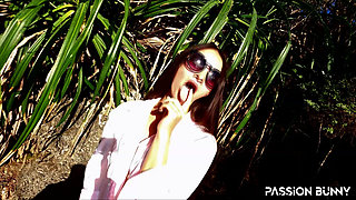 Outdoor Passionate Solo in Sunny Forest
