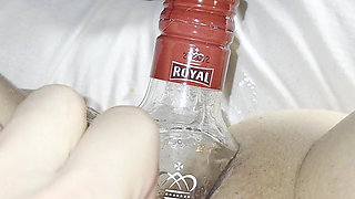 Extreme Anal Insertion with a Bottle Close up