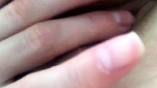 Sweet beauty masturbating on webcam close up