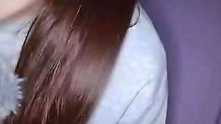 Fragile Heiress Heat as the Natural Rich Beauty Offers Warm Mouth Support Inside a Risky Temporary Booth