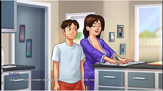 Summertime Saga - Debbie Shower and Nipple Slips